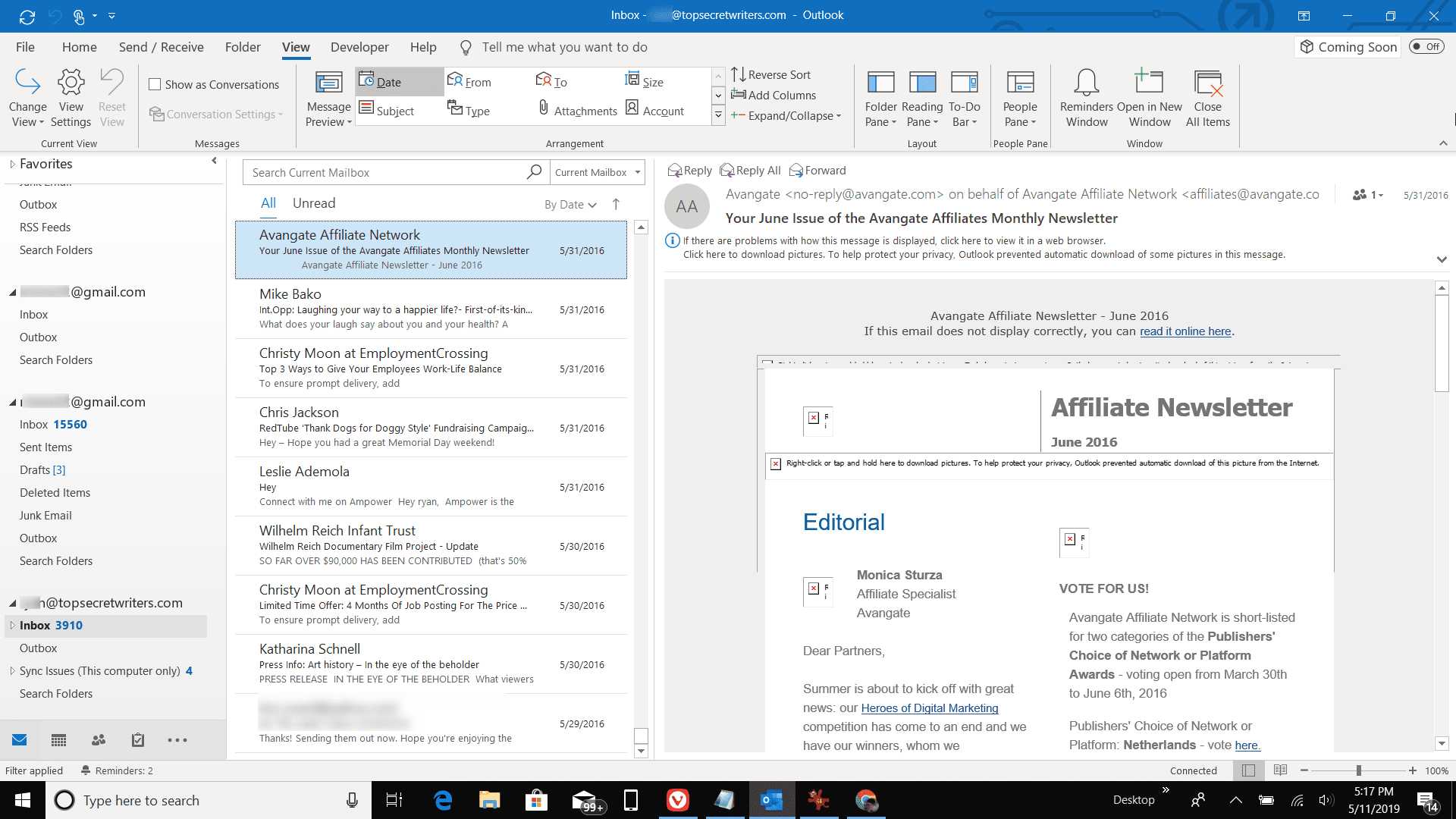 read outlook for mac larger